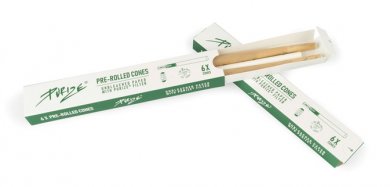 PURIZE® Pre-Rolled Cones, 20 x 6 Stück unbleached mit Aktivkohlefilter 