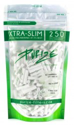 PURIZE Aktivkohlefilter weiß 1x250er, 5,9mmØ XTRA Slim Size 