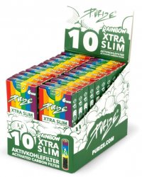 PURIZE Aktivkohlefilter RAINBOW 20 x 10er, 5,9 mm Ø, XTRA Slim Size 