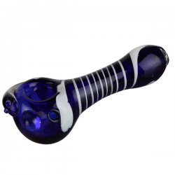 Coloured Glass Pipe ca. 13cm 