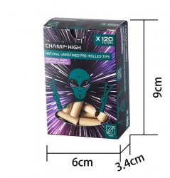 Natural unrefined pre-rolled TIPS, 7mm Ø 