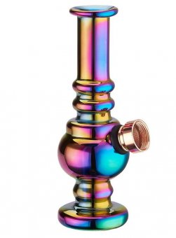 MINI RAINBOW GLASS BONG 125MM 
