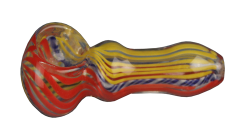 GLASS Colour Pipe-ca.7.5cm long 