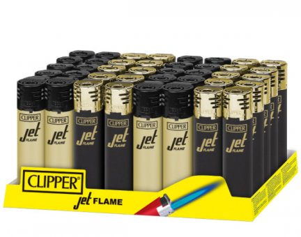 Clipper Jet Flame BLACK & GOLD, 48pc. 