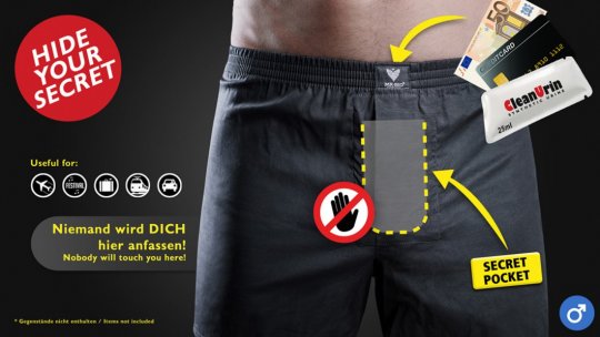 Spezialunterhose mit Geheimfach XXL - Boxershort 