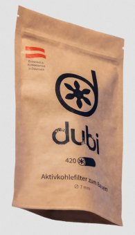  - dubi - Super-Durchzug Aktivkohlefilter, Packung mit 420 Stück, 7mm Ø  