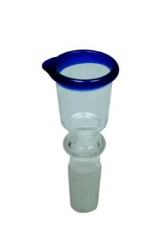 Glass Head Cylinder Small-14.5-Blue 