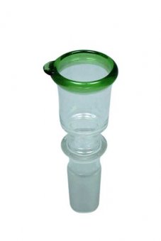Glass Head Cylinder Small-14.5-Green 