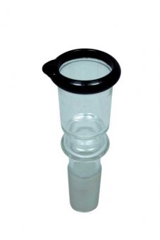 Glass Head Cylinder Small-14.5-Black 