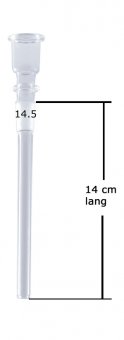 Glass Shillum Cylinder 14.5-14cm 