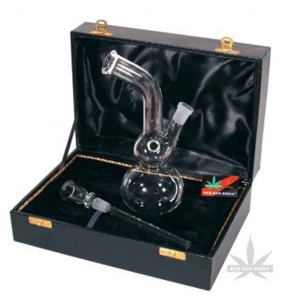 Glass Bong In A Box, About 21cm High, 14.5 Ground 