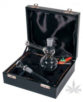 Glass Bong In A Box, About 16cm High, 14.5 Ground 