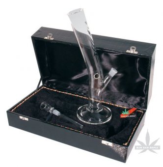 Glass Bong In A Box, About 36cm High, 14.5 Ground 