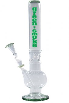 Glasbong Green Smoke, 44cm, 50mm Ø, Ice, 18.8er Stecksystem 