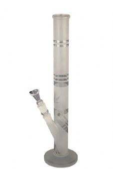 Glasbong Zylinder, 46 cm Höhe, Sandgestrahlt, 18.8er Stecksystem  