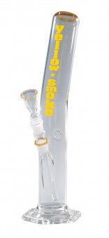Glasbong-18.8er-40cm-Yellow Smoke - Rundfuß 