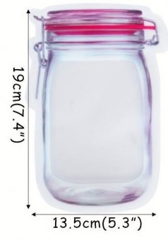 Mylarbeutel, JAR Shape, 500ml, VE25 pcs. 