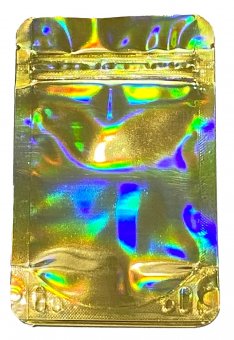 Mylarbeutel 140 x 85 mm, 50 pcs., GOLD HOLOGRAPHIC 