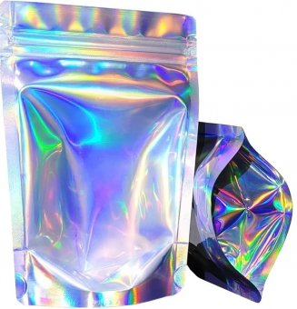 Mylarbeutel 140 x 85 mm, VE50, HOLOGRAPHIC 
