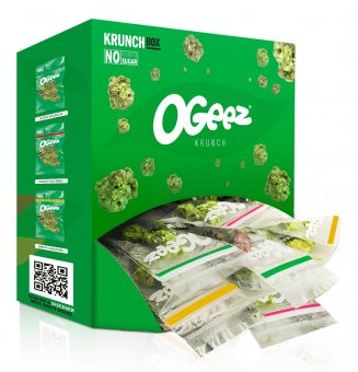 OGeez Krunch Box - 75 x 10g Beutel mit drei Geschmacksrichtungen 