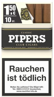 PIPERS Club Cigars CLASSIC, Packung mit 10 Stück 