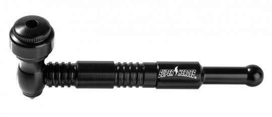 Super Heroes Metallpfeife 10 cm, schwarz 