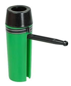 Pocket Waterpipe, green, 10 cm 