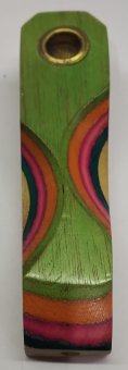 Holzpfeife, flach, ca. 9,5cm, schraubbar 