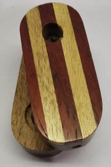 Holzpfeife, flach, ca. 5,5cm, schraubbar 