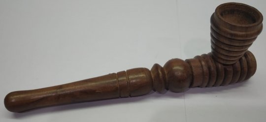 Holzpfeife mit Schraubkopf, 13 cm 