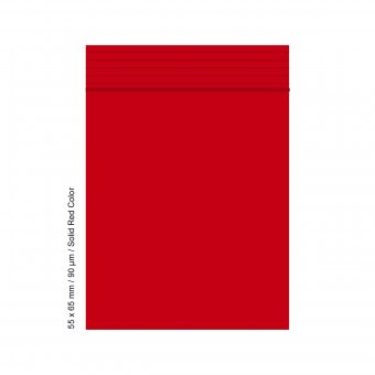 Polybag 5.5 x 6.5cm, 90my, RED COLOR, 500 Pcs. 
