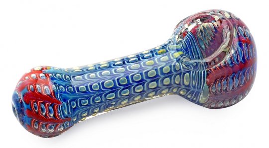 Glass handpipe,  GlassBubble Pipe, 10 cm 