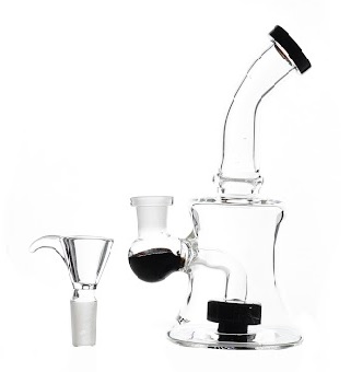 Wasserpfeife Inside Drum/ Dab Rig, 15cm, black 