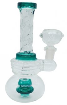 Bong with twisted tube, 15cm 