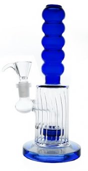 Blue Cut Bong with Bubble Gripr, 20cm 