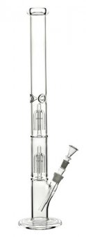 Heavy 5mm bong with 2 x 4-arm percolators, 60cm 