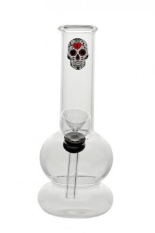 Glass-Mini-Bong, 15cm 