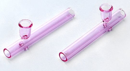 Glass Kawumm, PINK Shotgun Pipe, 12mm Ø, 15cm 