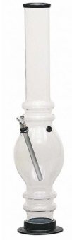 Acrylbong, CLEAR, bauchig, ca.41 cm, 50mm Ø 