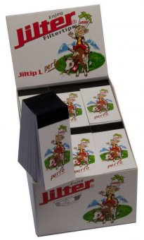 Jiltip L *FAT* Perfo, display pack of 12 with 150 perforated filter papers 