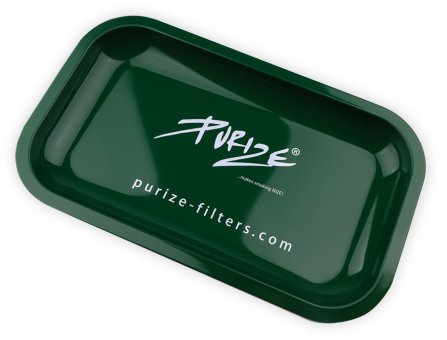 PURIZE TRAY GREEN, Metall, 27 x 16 x 2,5 cm 