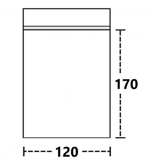 Druckverschlussbeutel  12 mal 17 cm, 50 µ, VE100 