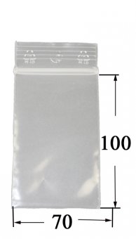 Zip Bag 7cm x 10cm-100 Pc. 