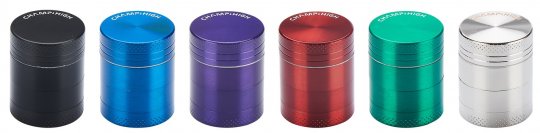 Mini Metall Grinder mit Stash, 30mmØ, 4-part,1 Stück 