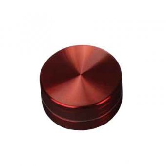 CNC Aluminium Grinder, 2 Parts, 49 mm Ø, Red 