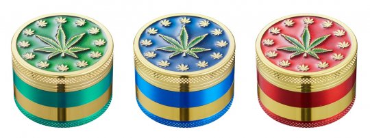 Metall Grinder, 52mmØ, 4-teilig,  LEAF #5 
