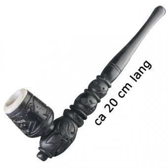 Wooden Pipe Soapstone Use-20cm 