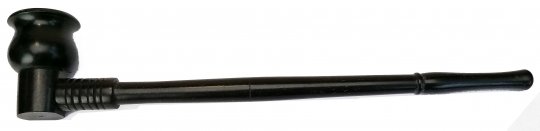 Schraubpfeife aus dunklem Holz, 22cm lang  