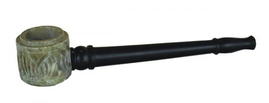 Wood Pipe/Stone Head-12.5cm 