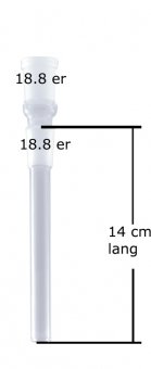 GLAS-Kupplung, 18.8er, 14cm  